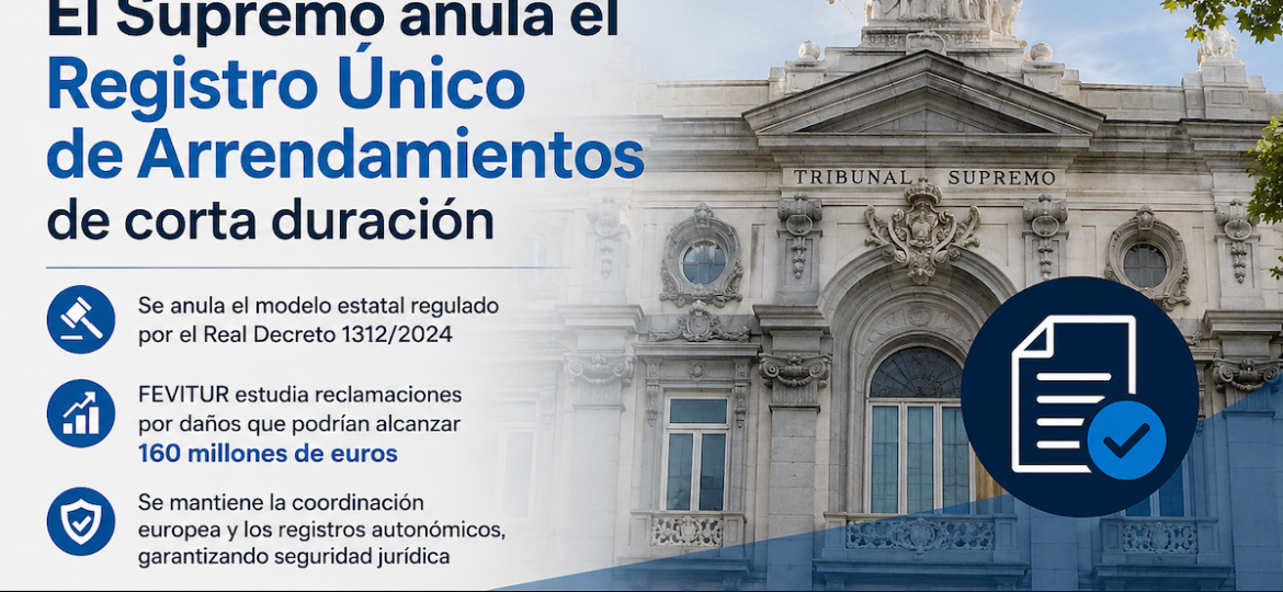 El Supremo anula el Registro Único de Arrendamientos | FEVITUR
